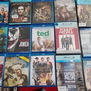 15 Blue Ray Or DVD movies